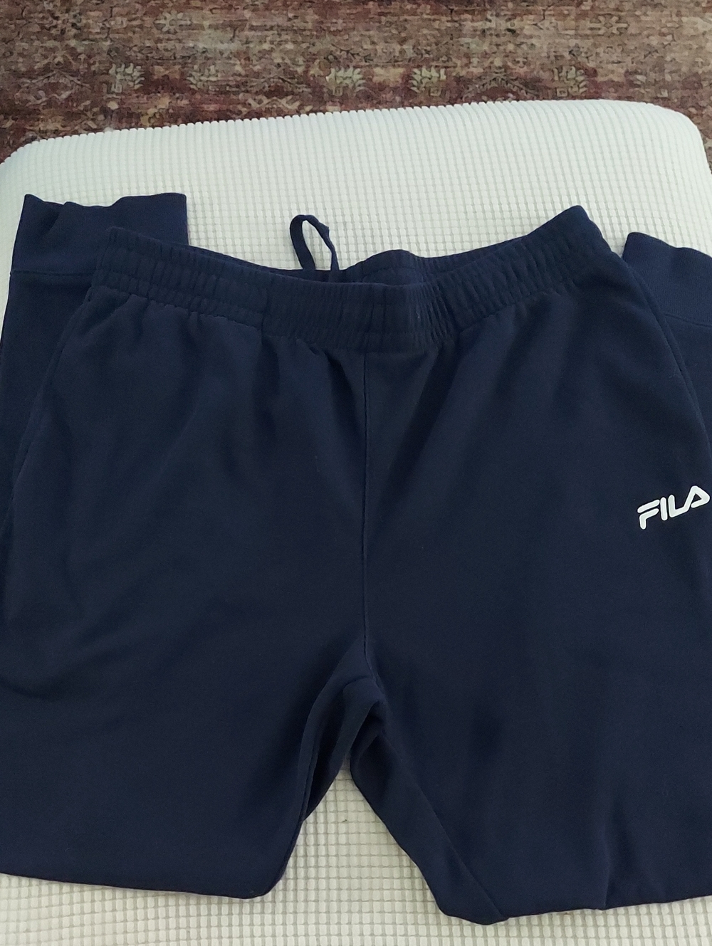 Fila Men's Navy Jogger Sweatpants with Logo